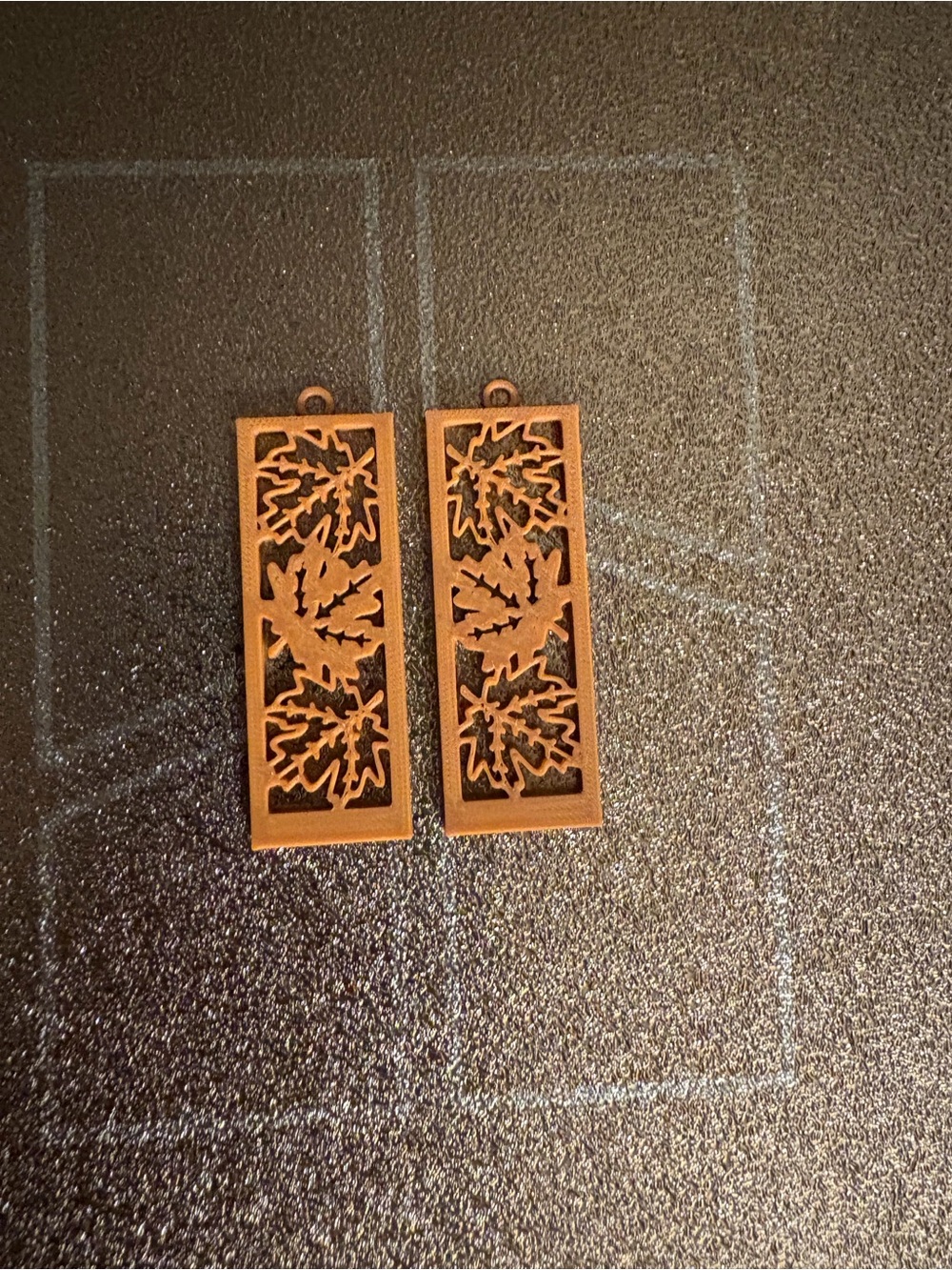 Fall leaf stack earrings - Picture 2 of 3